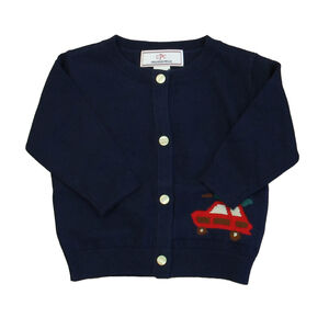 Classic Prep Unisex Medieval Blue | Woody Cardigan size: 6-9 Months